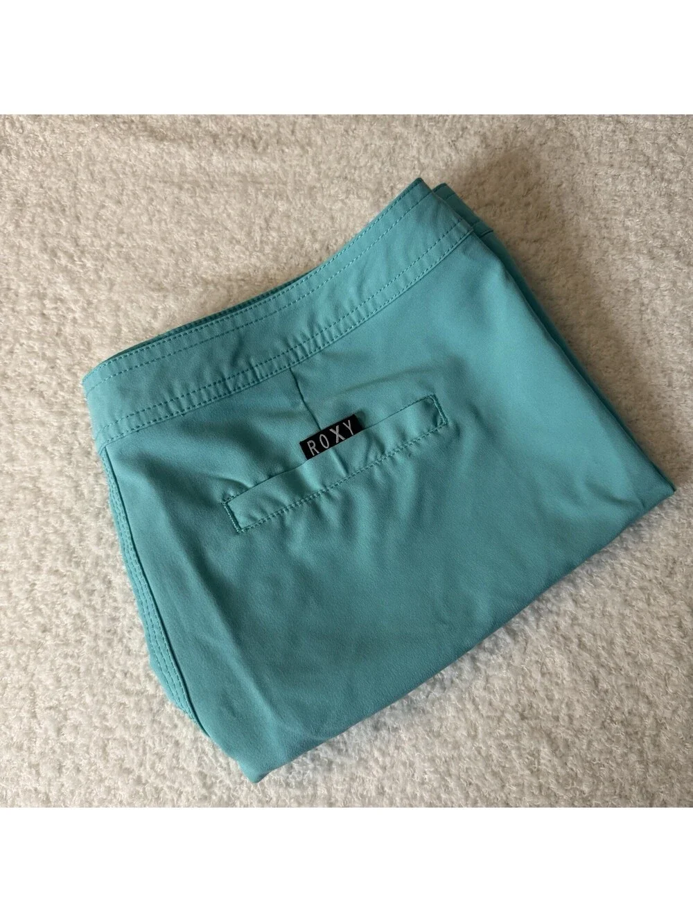 Roxy Women’s Board Shorts Aqua Blue Swim Surf Size L/G 34 Waist